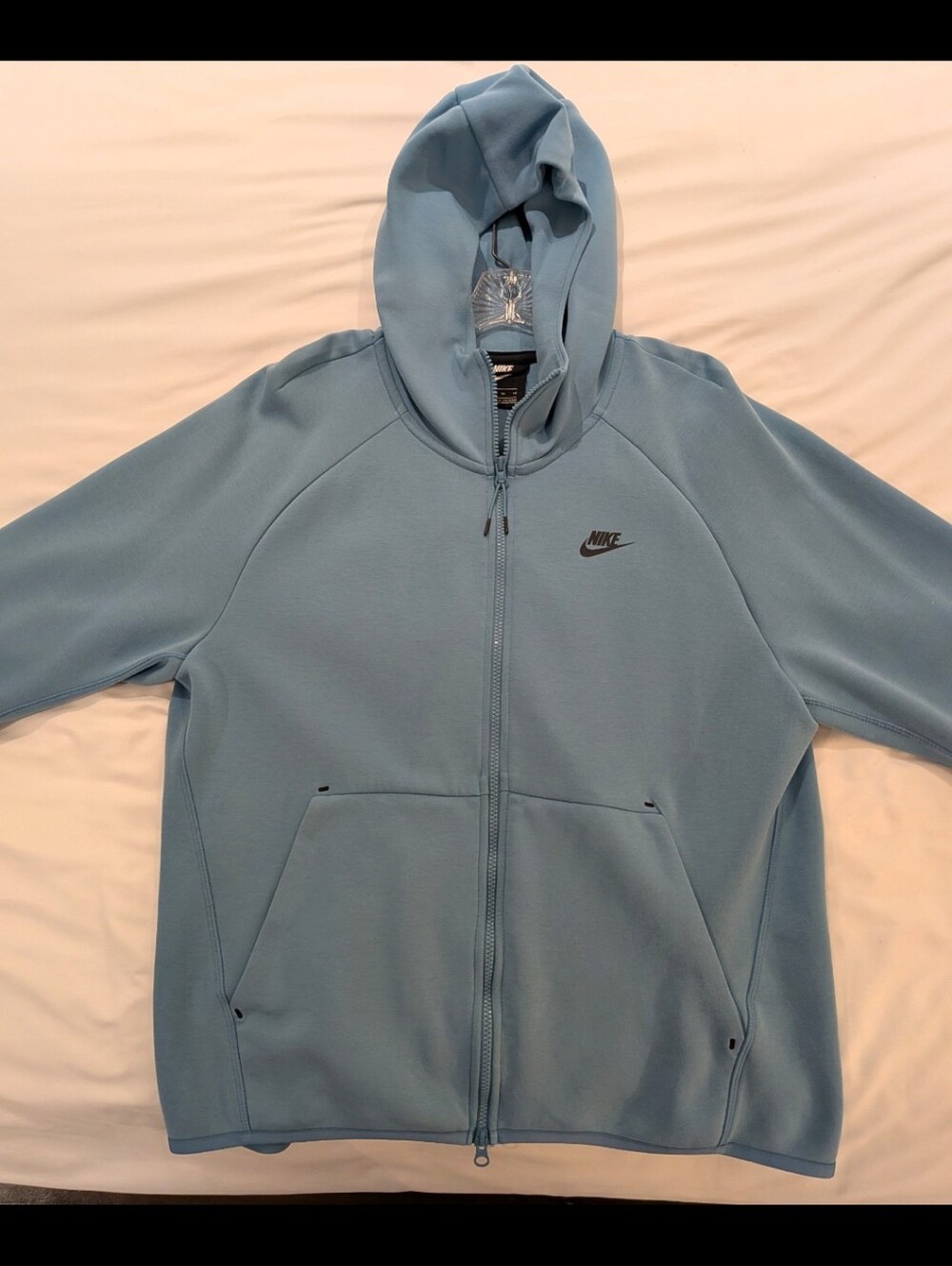 Nike Tech Fleece Full Zip Hoodie Cerulean Blue OG Windrunner Rare 928483-424 XL